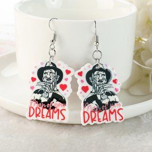 Freddy Krueger Nightmare on Elm Street " Man of Your Dreams" Earrings